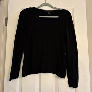 Geoffrey Beene Black Knit Top